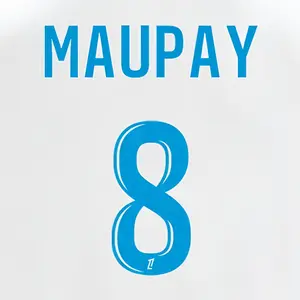 Flocage Heim Olympique de Marseille Ligue 1 MAUPAY #8 2024/25 image-0