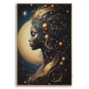 Decorative wall panel with LED Mauro Ferretti Minerva B image-0