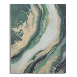 Decoração de parede pintura em tela com vegetação Mauro Ferretti image-4