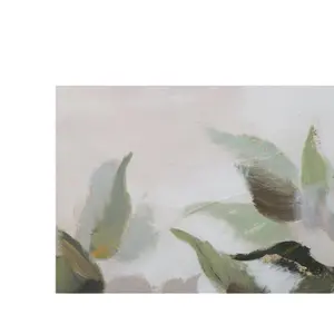 Décoration murale peinture sur toile fleurs et feuilles Mauro Ferretti image-4