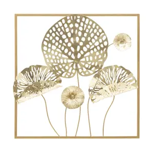Διακόσμηση τοίχου Mauro Ferretti Gold Flowers image-0