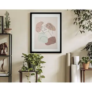 Väggdekoration med inramad bild Mauro Ferretti Face-A image-1