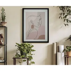 Decoração de parede com uma impressão emoldurada Mauro Ferretti Face-B image-1