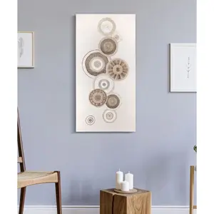 Wanddekoration Leinwandmalerei mit Einsätzen Mauro Ferretti B image-1