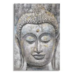 Wanddekoration Leinwandmalerei Mauro Ferretti Face Buddha image-0