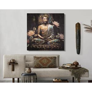 Wall decoration canvas painting Mauro Ferretti Buddha A image-1