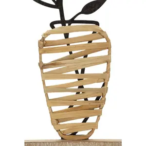 Wall decoration Mauro Ferretti In Ferro E Legno Vaso image-4