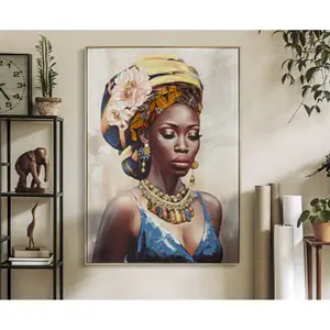 Väggdekoration målning på duk med ram Mauro Ferretti Ayda A image-1