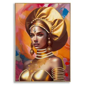 Väggdekoration målning på duk med ram Mauro Ferretti Samira image-0