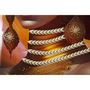 Väggdekoration målning på duk med ram Mauro Ferretti Samira image-3