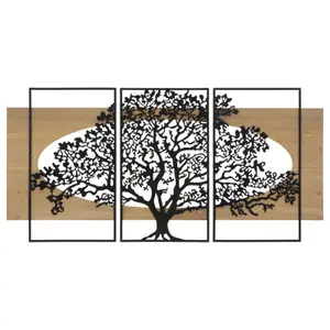 Väggdekoration Mauro Ferretti Tree Ferro (x3)