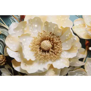 Wanddekoration Leinwandmalerei mit Rahmen Mauro Ferretti Laccato Narcy B image-1