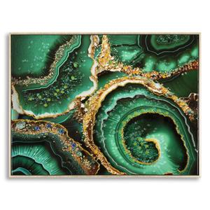Wanddekoration Leinwandmalerei mit Rahmen Mauro Ferretti Laccato Smeraldy A