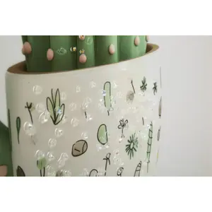 Décoration murale impression sur étoile avec cadre pot de cactus B Mauro Ferretti Laccata image-3