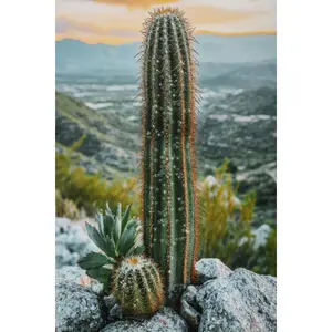 Wanddeko Druck auf Stern mit Rahmen Kaktus A Mauro Ferretti Laccata image-1