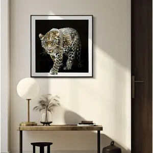 Framed canvas wall art Mauro Ferretti Laccato Giaguaro B image-1