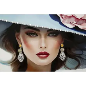 Framed canvas wall art Mauro Ferretti Laccato Pam A image-1