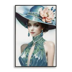 Framed canvas wall art Mauro Ferretti Laccato Pam B image-0
