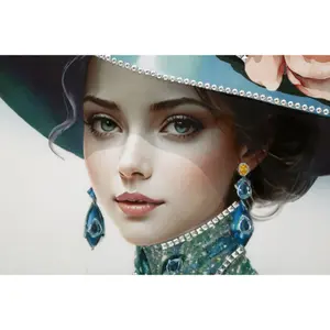 Framed canvas wall art Mauro Ferretti Laccato Pam B image-1