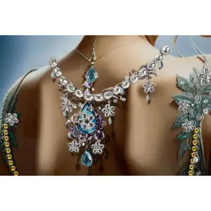 Väggdekoration målning på duk med ram Mauro Ferretti Laccato Isabel A image-3