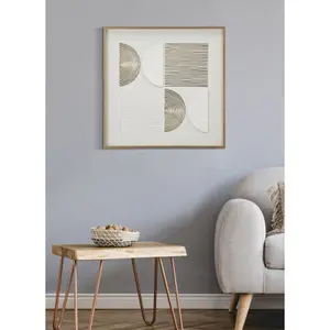 Wanddekoration abstrakte Malerei auf Leinwand mit Rahmen Mauro Ferretti B image-1