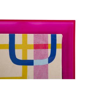 Psychedelic star print wall decoration with frame Mauro Ferretti Laccatto image-2