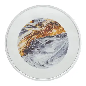 Αναλογικό ρολόι τοίχου Mauro Ferretti Mirror Grey image-0