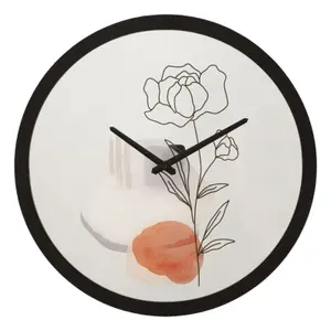 Αναλογικό ρολόι τοίχου Mauro Ferretti Flower A image-0