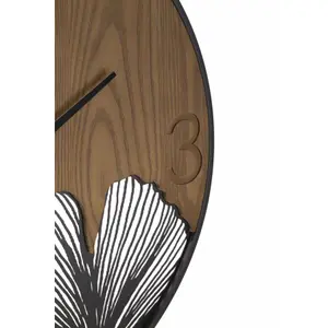 Αναλογικό ρολόι τοίχου Mauro Ferretti Super Wood/Leaf image-1