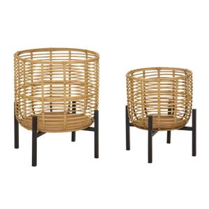 Rattan vase Mauro Ferretti (x2)