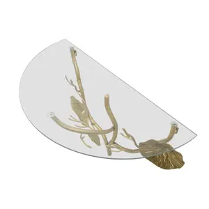 Table de chevet mural plateau en verre Mauro Ferretti Tisty image-1