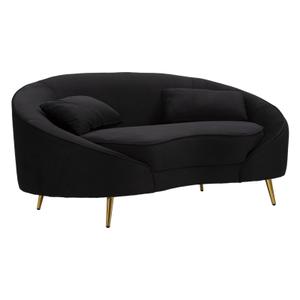 14272800n2-canape-2-places-avec-coussin-mauro-ferretti-olso-black-ang-gold-148x84x68-cm