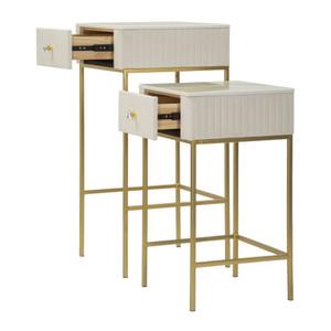 Square high bedside table Mauro Ferretti Alti (x2) image-2