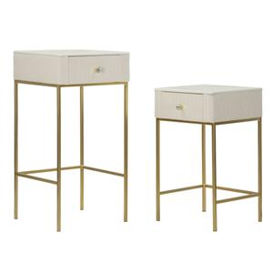 Square high bedside table Mauro Ferretti Alti (x2) image-3