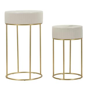 Round high bedside table Mauro Ferretti Alti (x2)