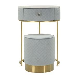 Dressing table nightstand Mauro Ferretti Vellit Celeste