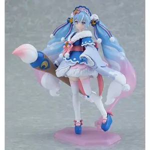 Figurita de coleccionista Max Factory Character Vocal Series 01 Hatsune Miku Figma Snow Miku Serene Winter Ver. image-1