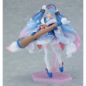 Figurita de coleccionista Max Factory Character Vocal Series 01 Hatsune Miku Figma Snow Miku Serene Winter Ver. image-2