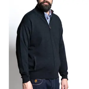 Cardigan com fecho de correr em lã misturada com bolsos laterais Maxfort Max image-1