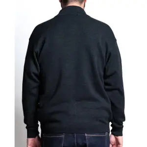 Cardigan com fecho de correr em lã misturada com bolsos laterais Maxfort Max image-2