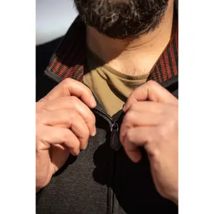Cardigan com fecho de correr em lã misturada com bolsos laterais Maxfort Max image-5