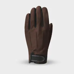 Zomer leren motorhandschoenen Racer image-0