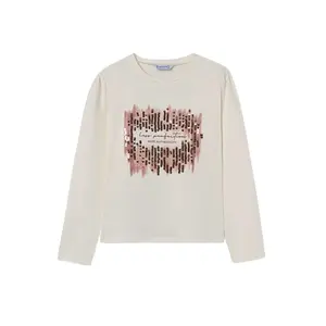 Girls' long sleeve sequin t-shirt Mayoral Kids image-0