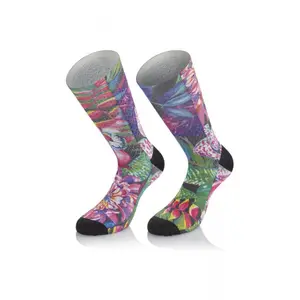Calze da donna Mb Wear Fun H17 Fleurs Tropicales image-0