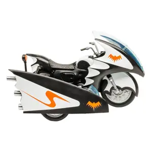 Batcycle vehicle figure with side car McFarlane Toys DC Retro image-3