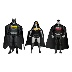 Figurine McFarlane Toys DC Direct Super Powers Batman, Superman & Wonder Woman Black & White Accent Edition Gold Label image-0