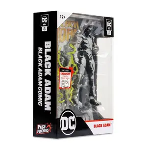 Figurine McFarlane Toys DC Direct Page Punchers et comic book Black Adam (Line Art Variant) image-5