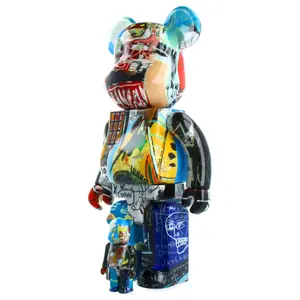 Figurka dekoracyjna Medicom Toy 400% + 100% Bearbrick Jean-Michel Basquiat "Special"