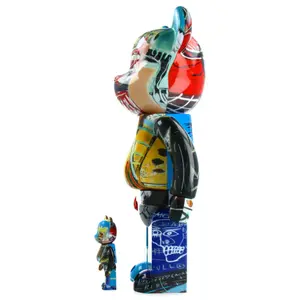 Figurka dekoracyjna Medicom Toy 400% + 100% Bearbrick Jean-Michel Basquiat "Special" image-3