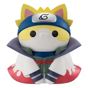 Mini PVC figurine Megahouse aruto Shippuden Mega Cat Project Nyanto! The Big Nyaruto Series Minato Namikaze image-0